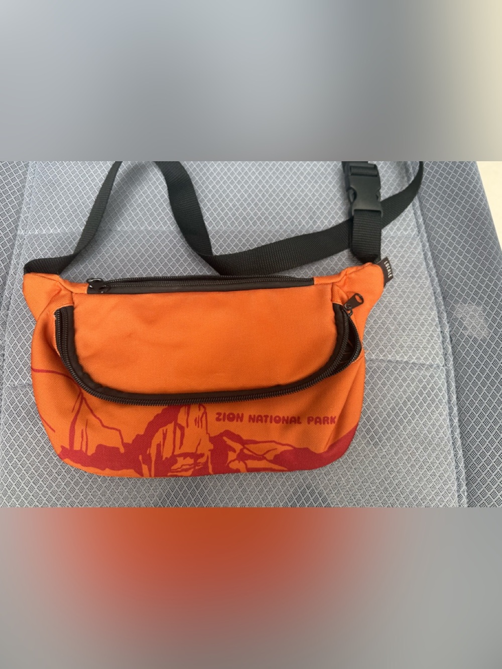 Locale Zion National Park Orange Fanny Pack / Sling Bag NWOT